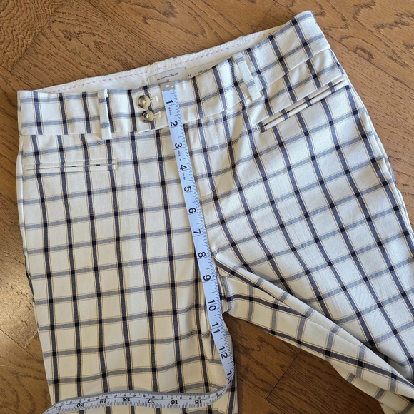 Anthropologie The Essential Slim Pants Plaid Size 2 - Picture 9 of 11
